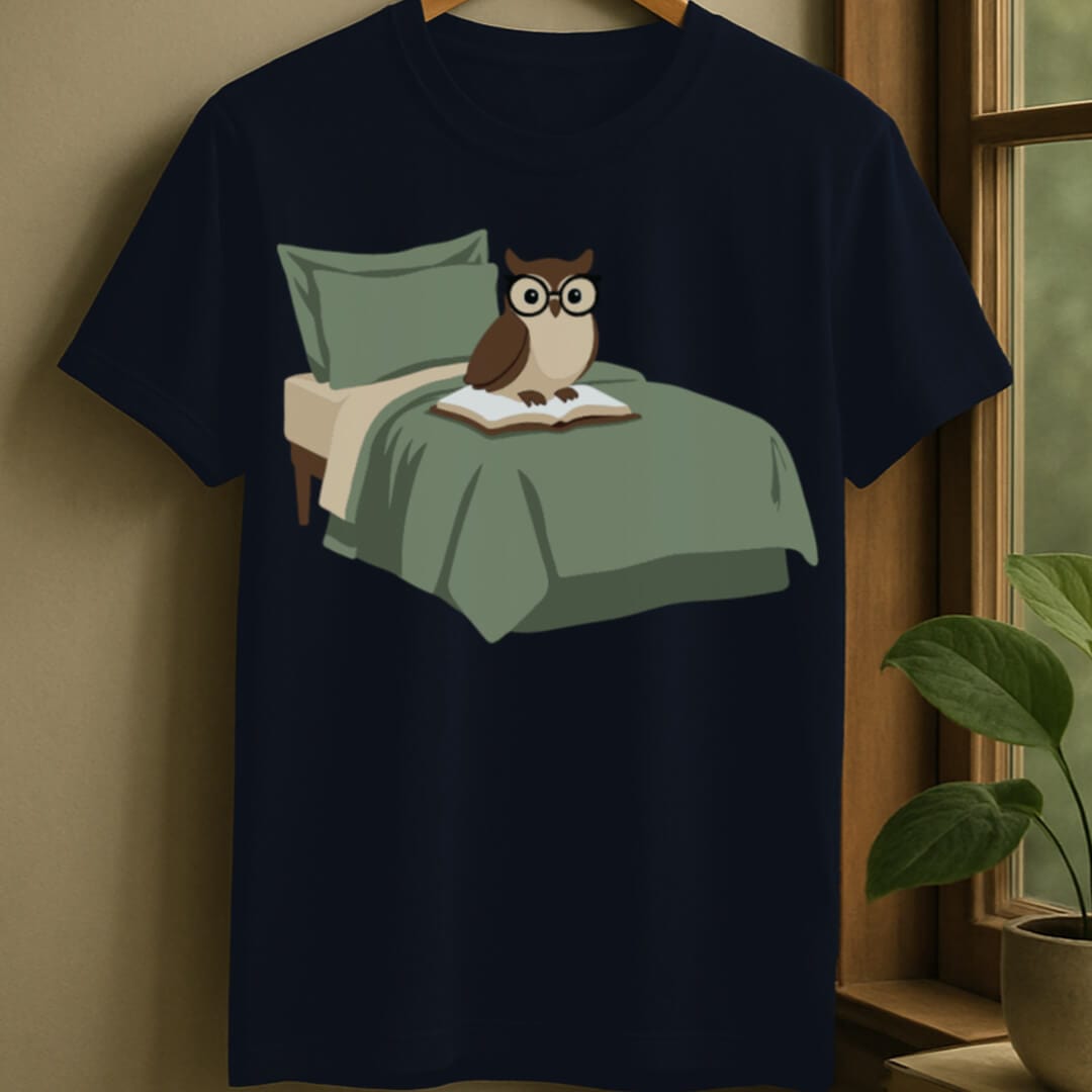 Navy / S Night owl t-shirt