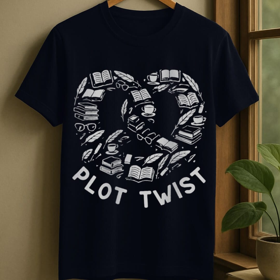 Navy / S Plot twist t-shirt