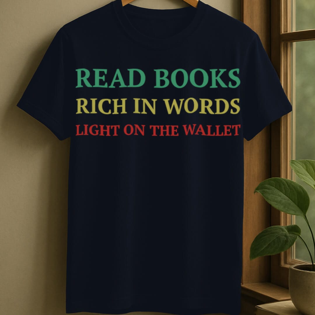 Navy / S Read books t-shirt