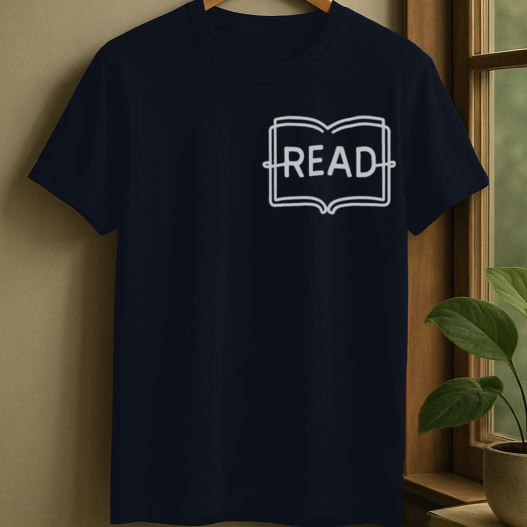 Navy / S Read line t-shirt