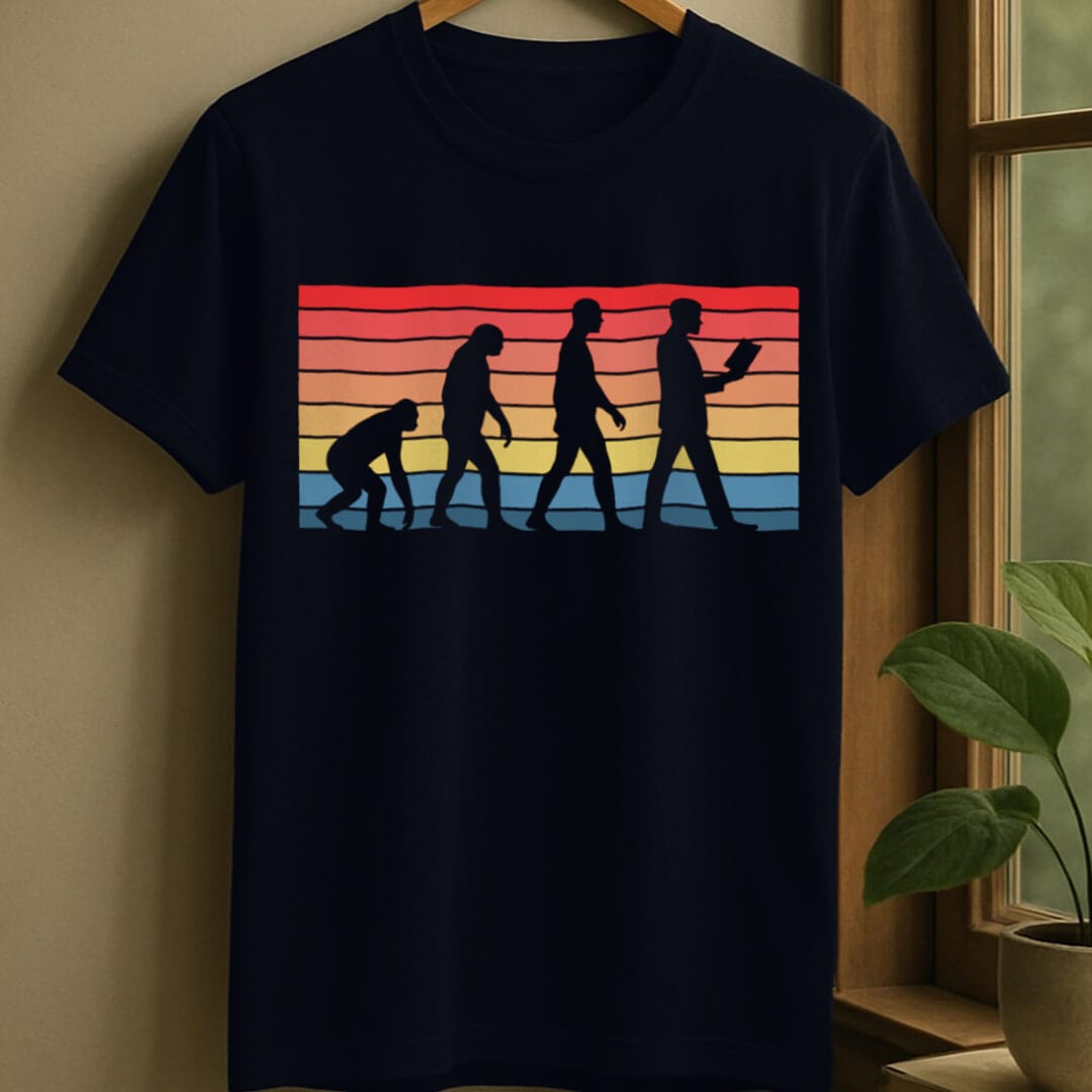 Navy / S Reader evolution t-shirt