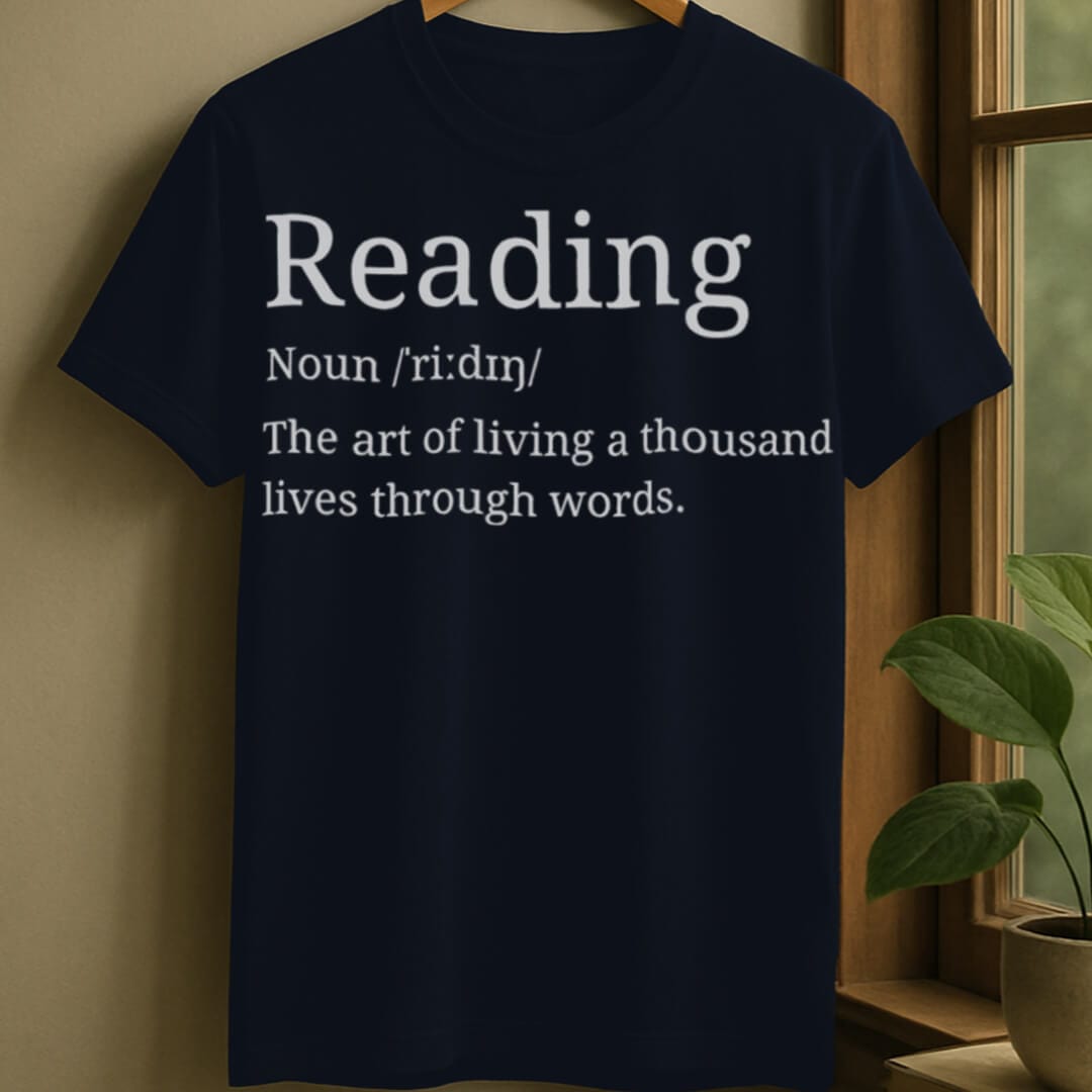 Navy / S Reading definition t-shirt