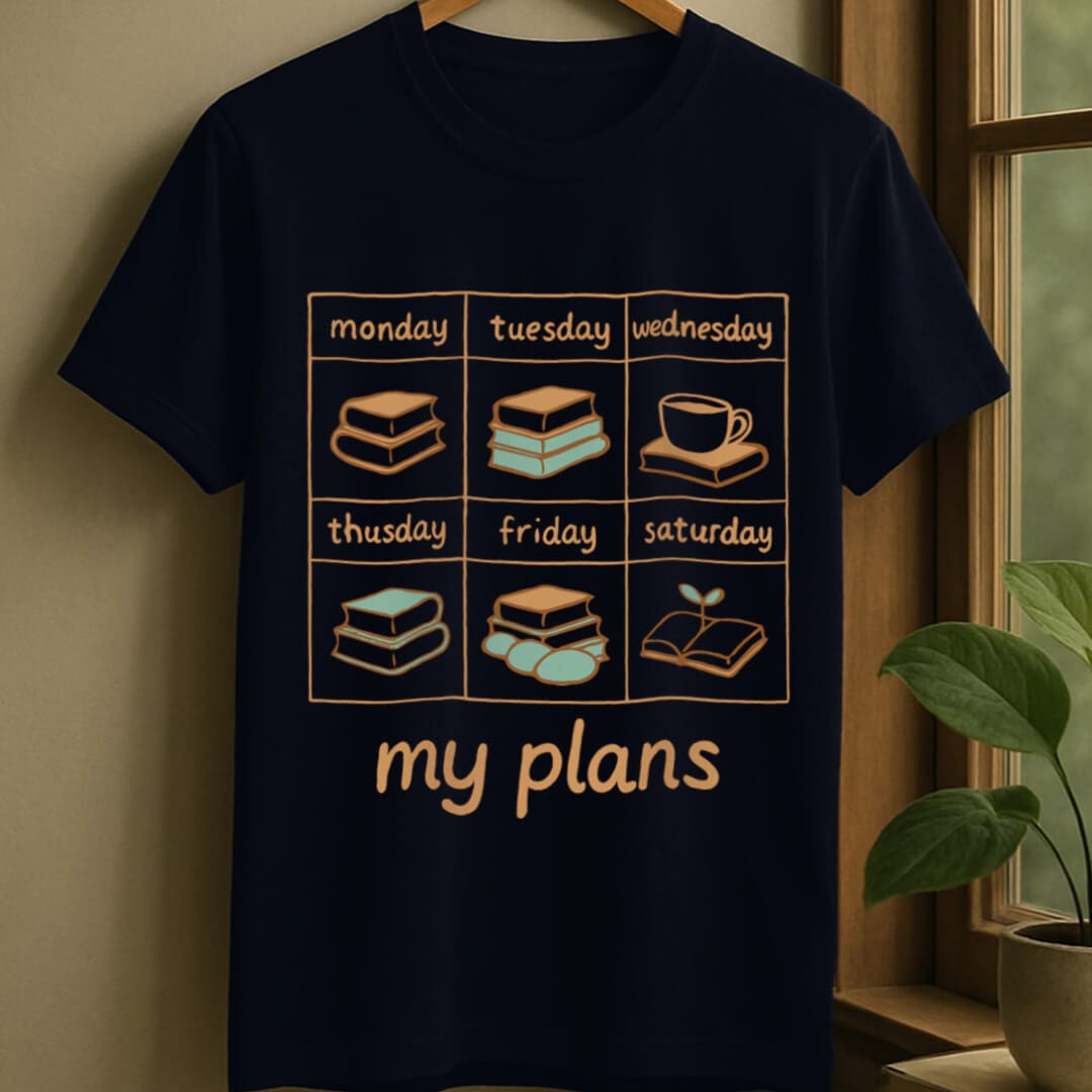 Navy / S Reading plans t-shirt