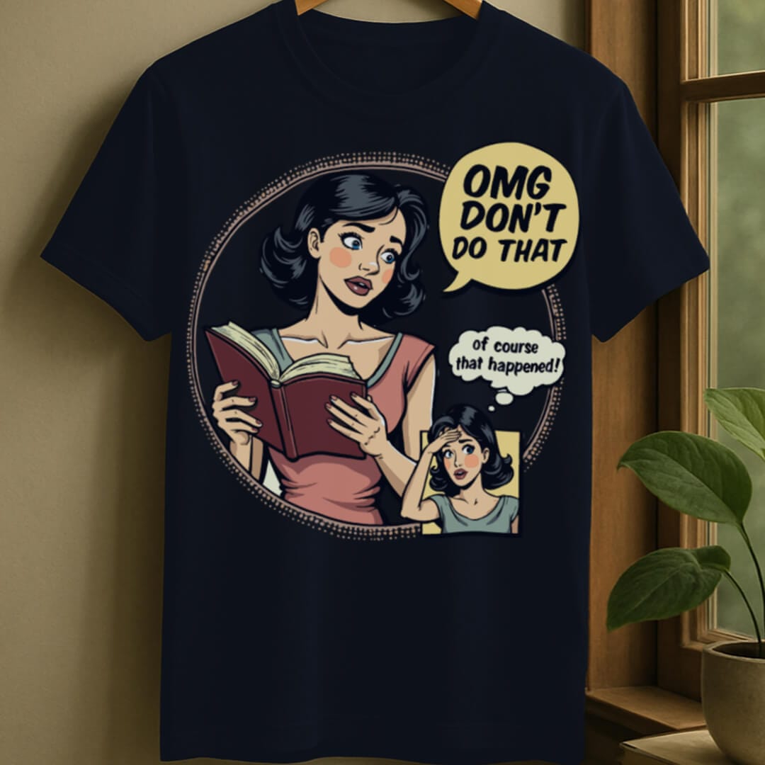 Navy / S Reading shock t-shirt