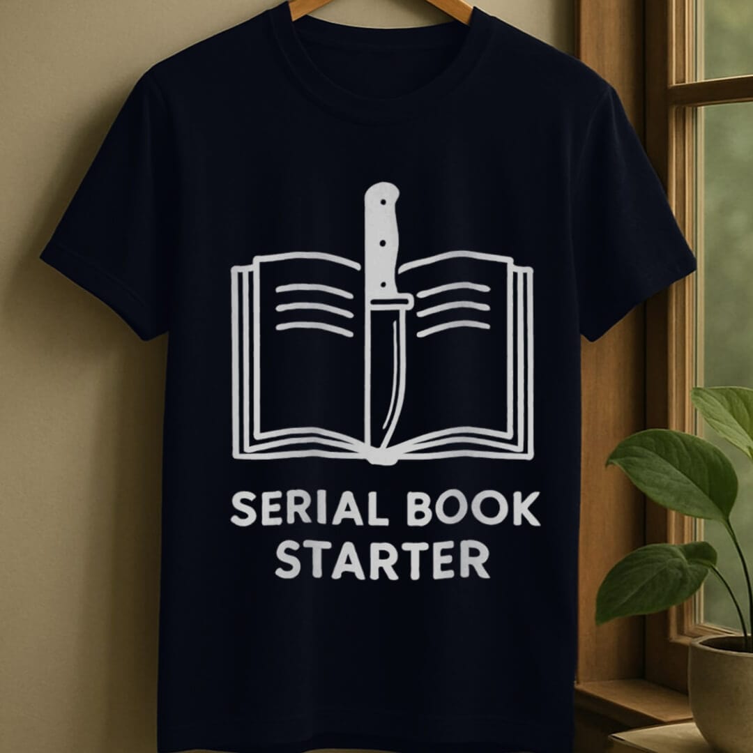 Navy / S Serial book starter t-shirt