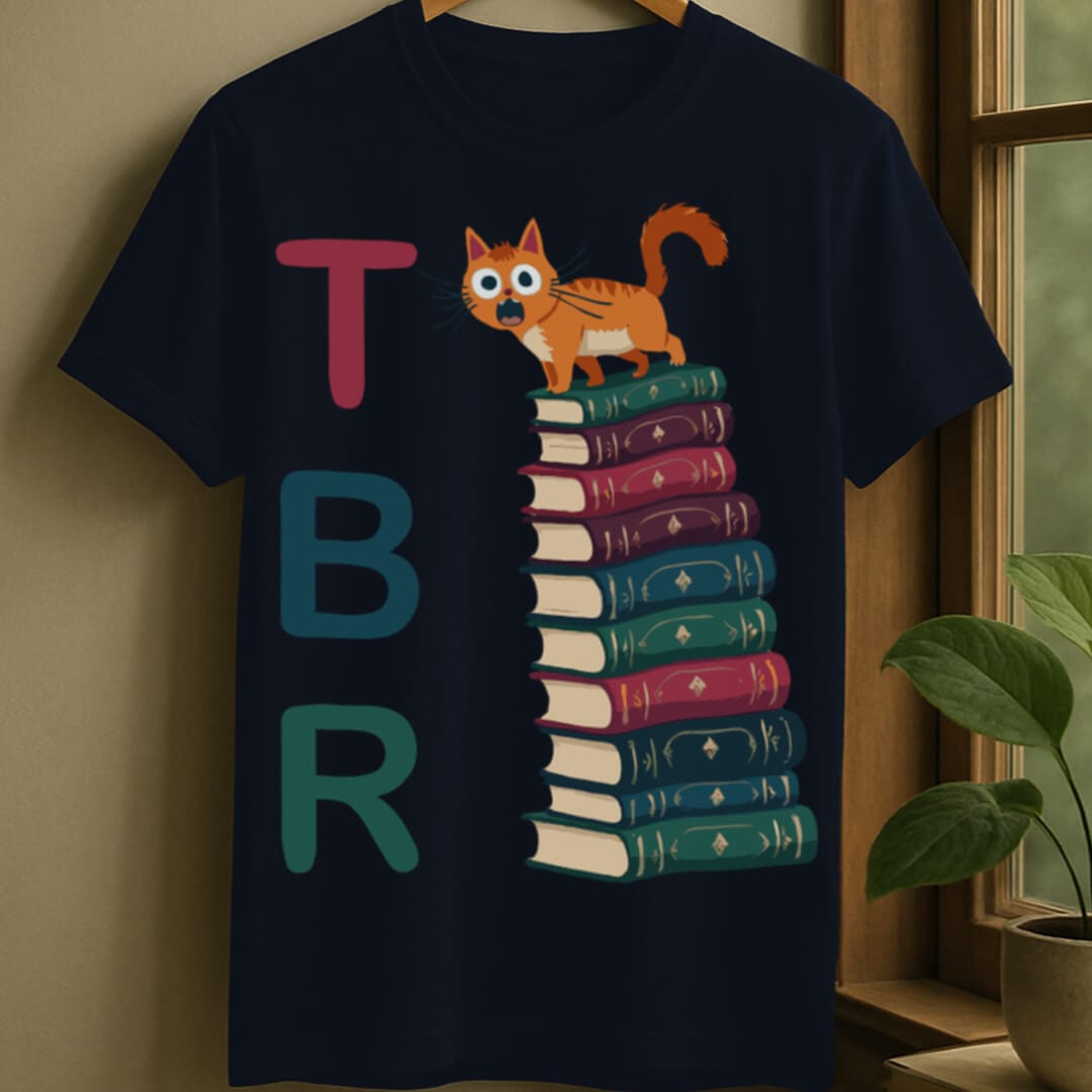 Navy / S To be read list t-shirt