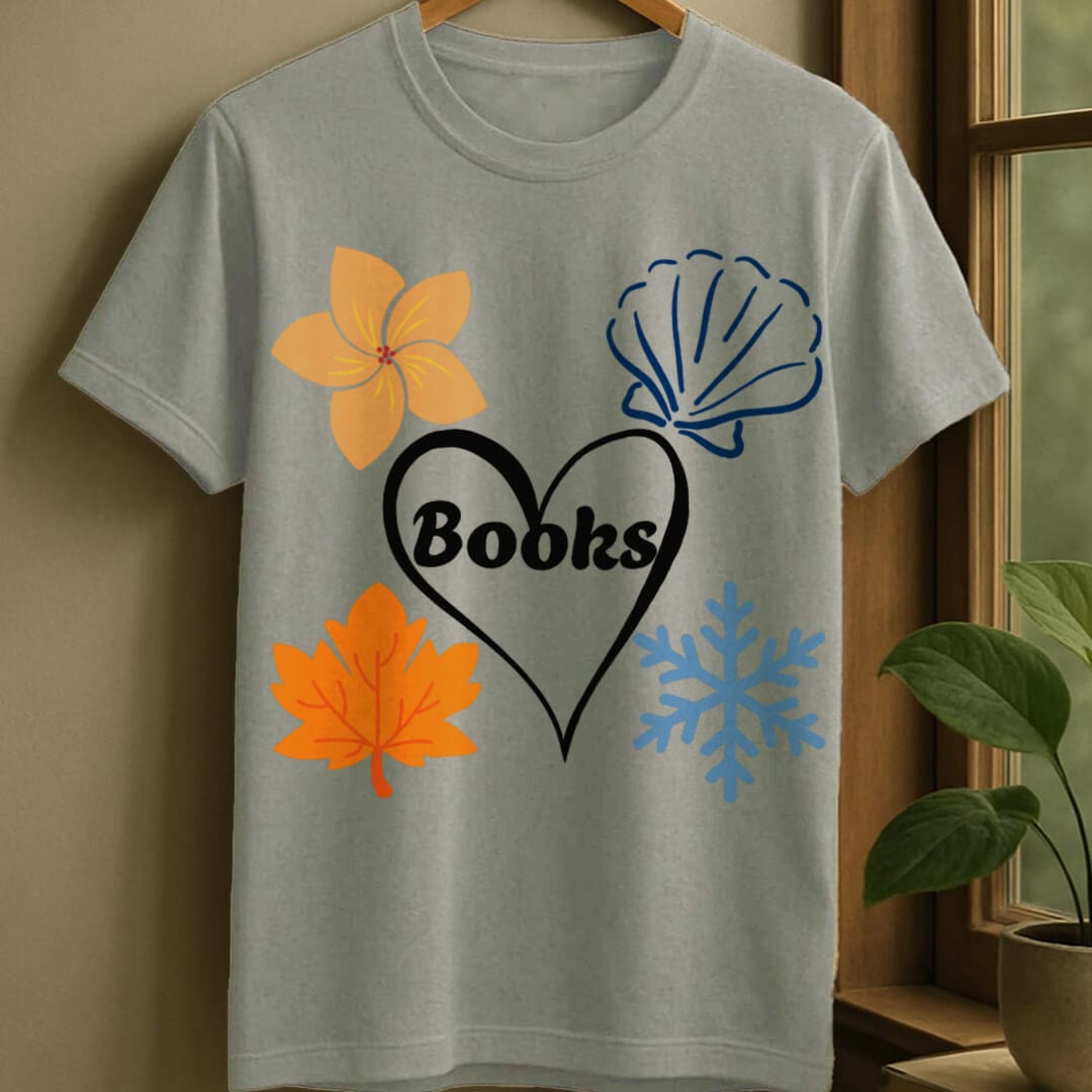 Sport Grey / S All season books t-shirt