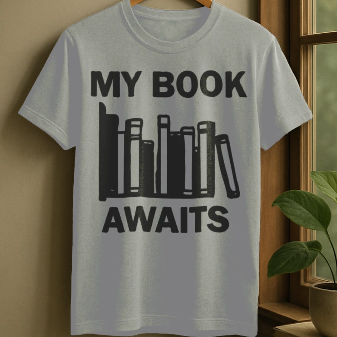 Sport Grey / S Book awaits t-shirt
