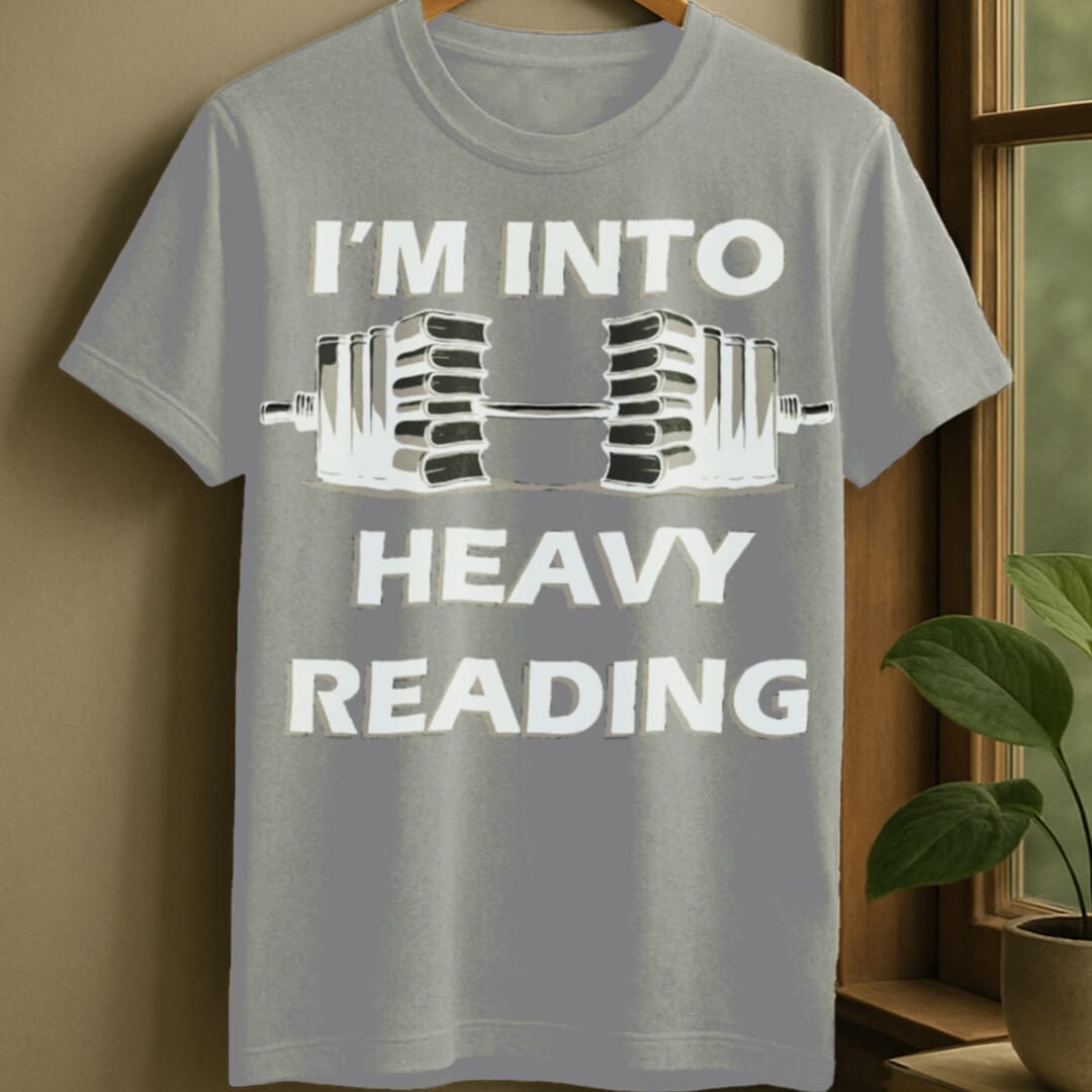 Sport Grey / S Book barbell t-shirt