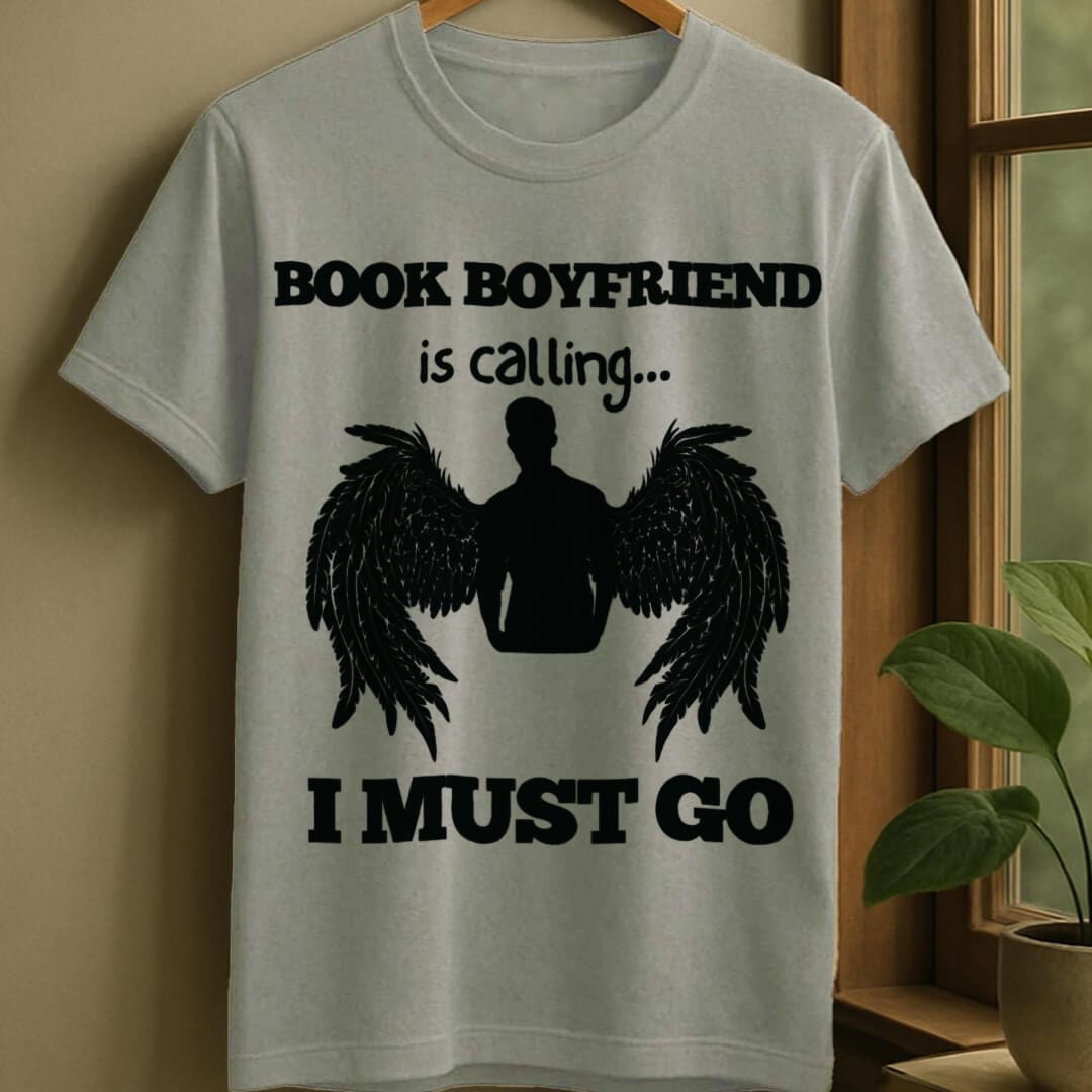 Sport Grey / S Book boyfriend calls t-shirt