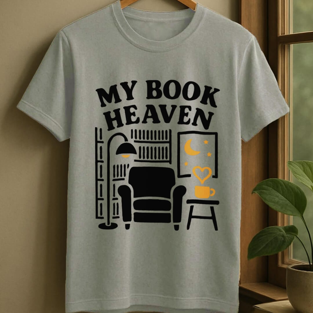 Sport Grey / S Book heaven t-shirt