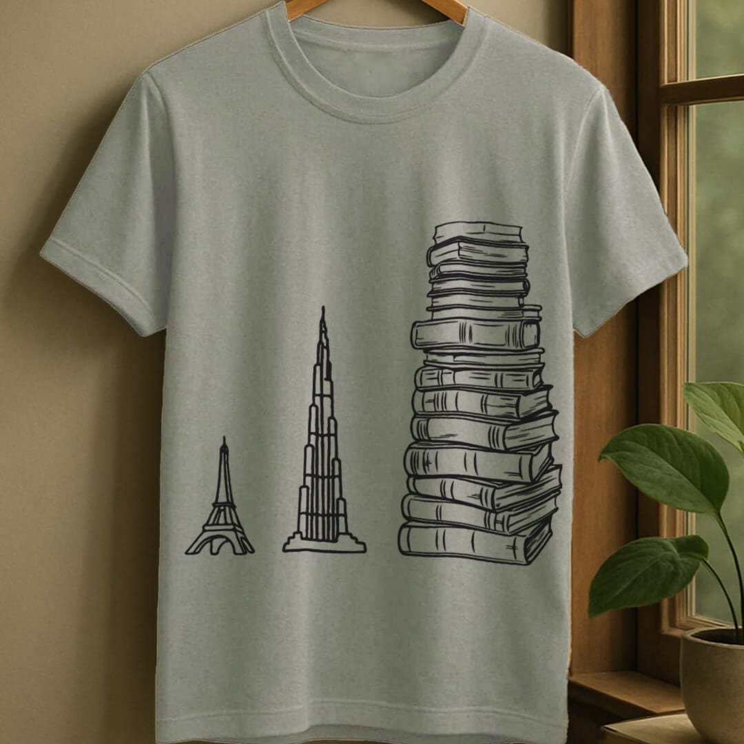 Sport Grey / S Book tower t-shirt
