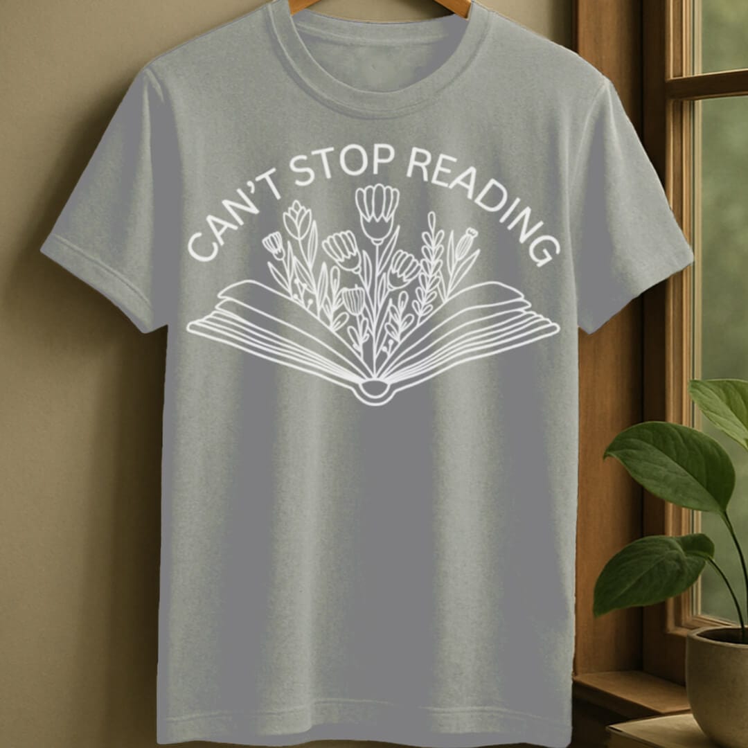 Sport Grey / S Can't stop reading t-shirt