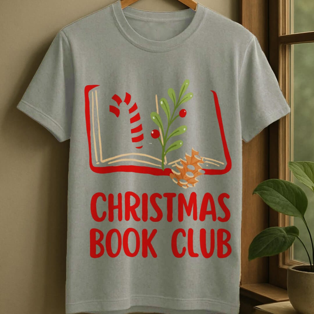 Sport Grey / S Christmas bookclub t-shirt