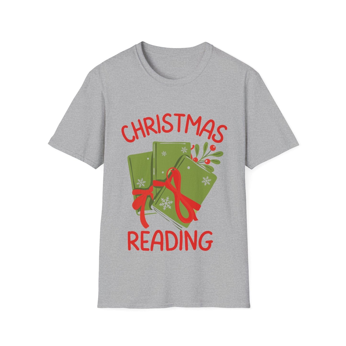 Sport Grey / S Christmas reading t-shirt