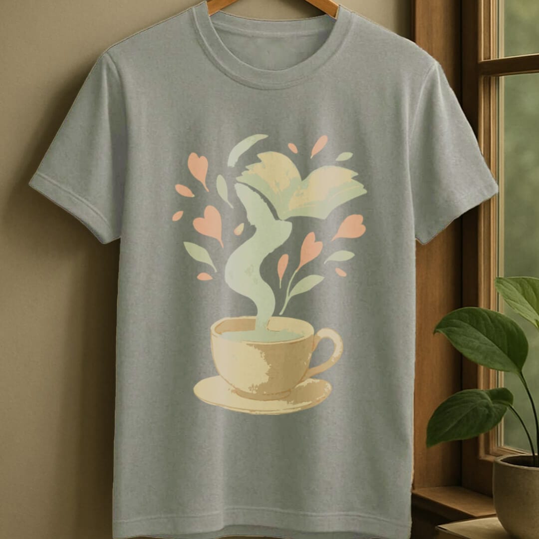 Sport Grey / S Cup of stories t-shirt