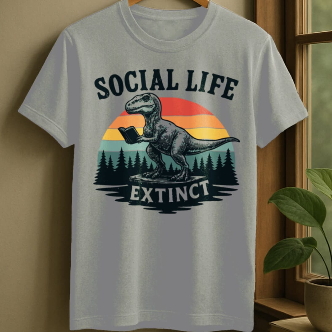 Sport Grey / S Extinct social life t-shirt