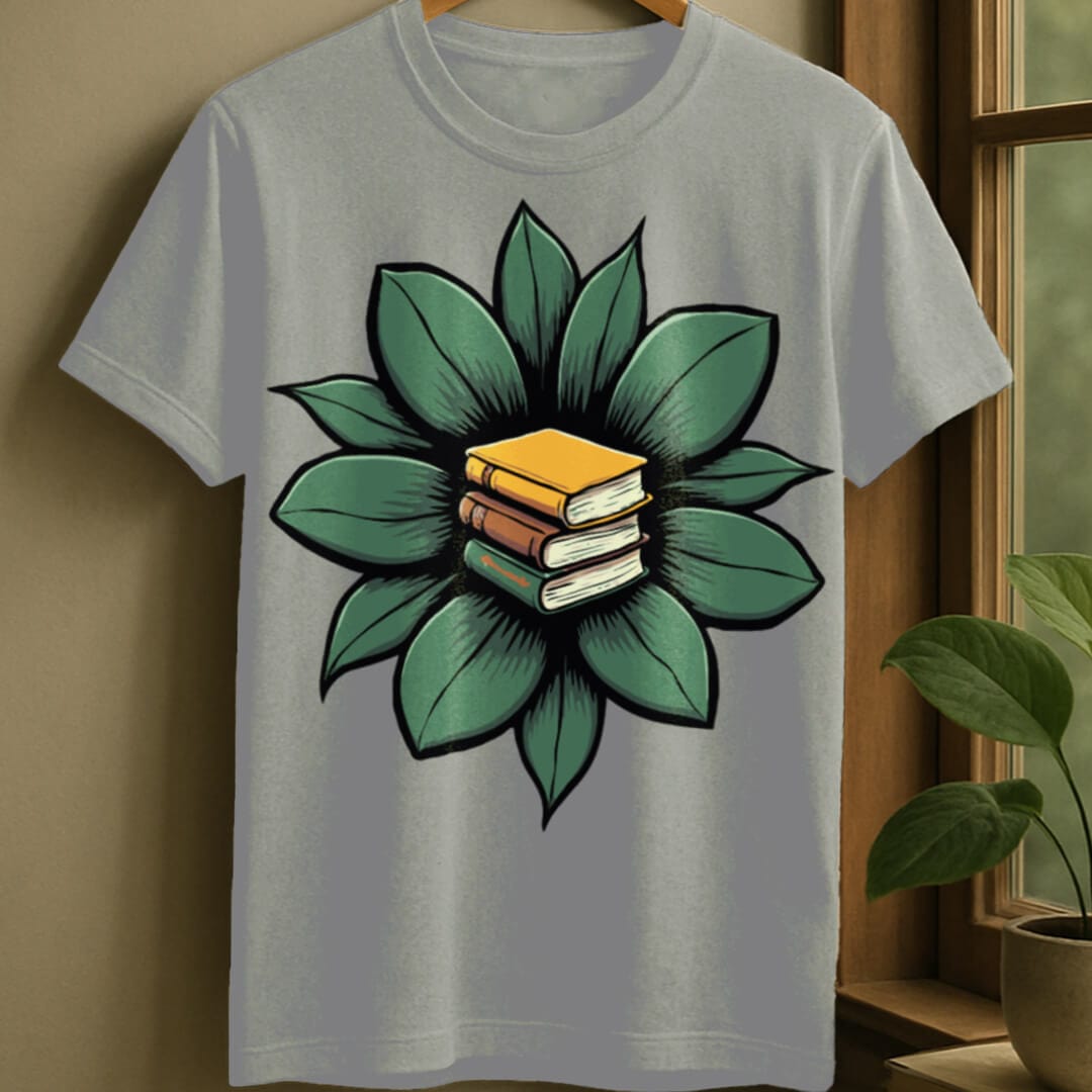 Sport Grey / S Floral fantasy t-shirt