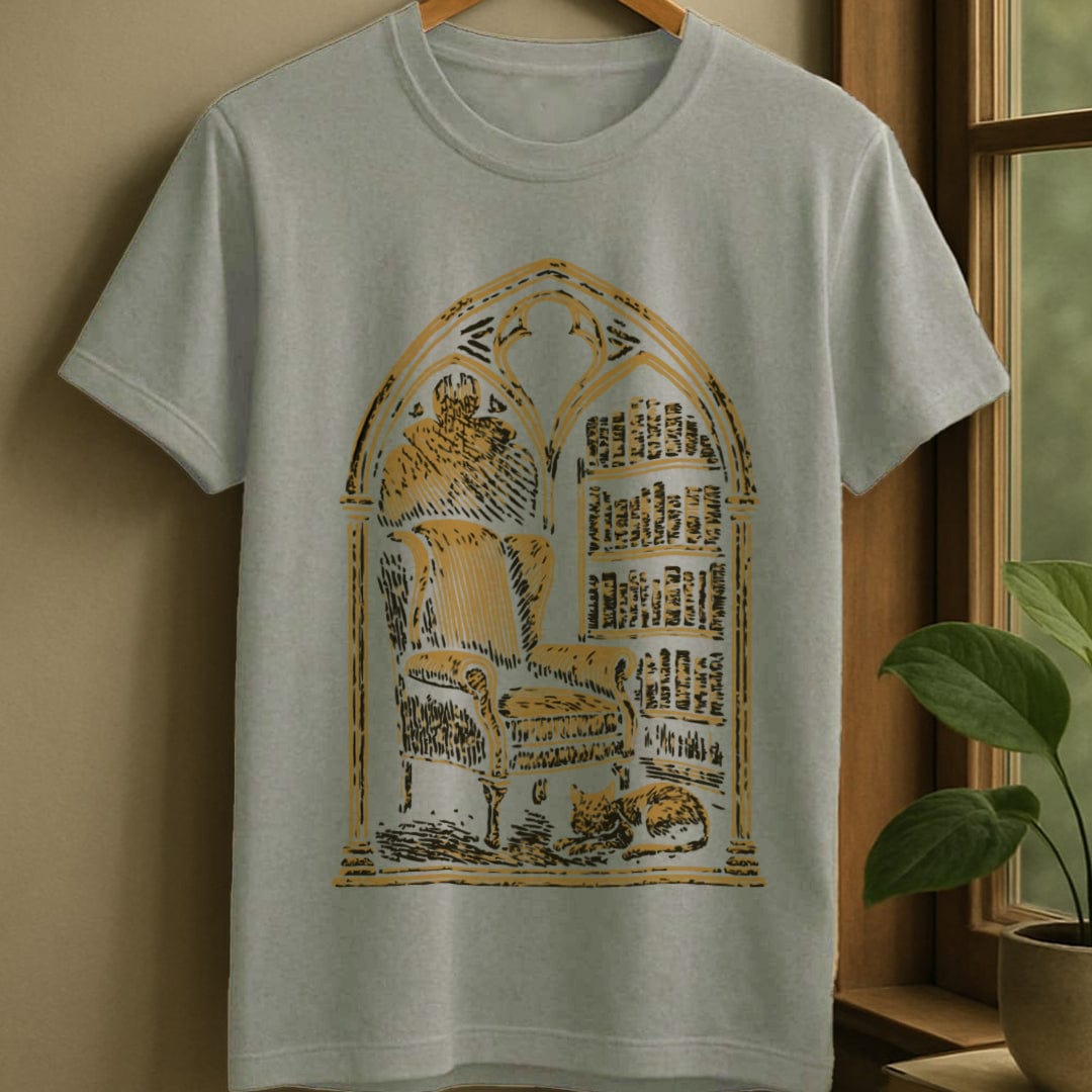 Sport Grey / S Gothic reading nook t-shirt