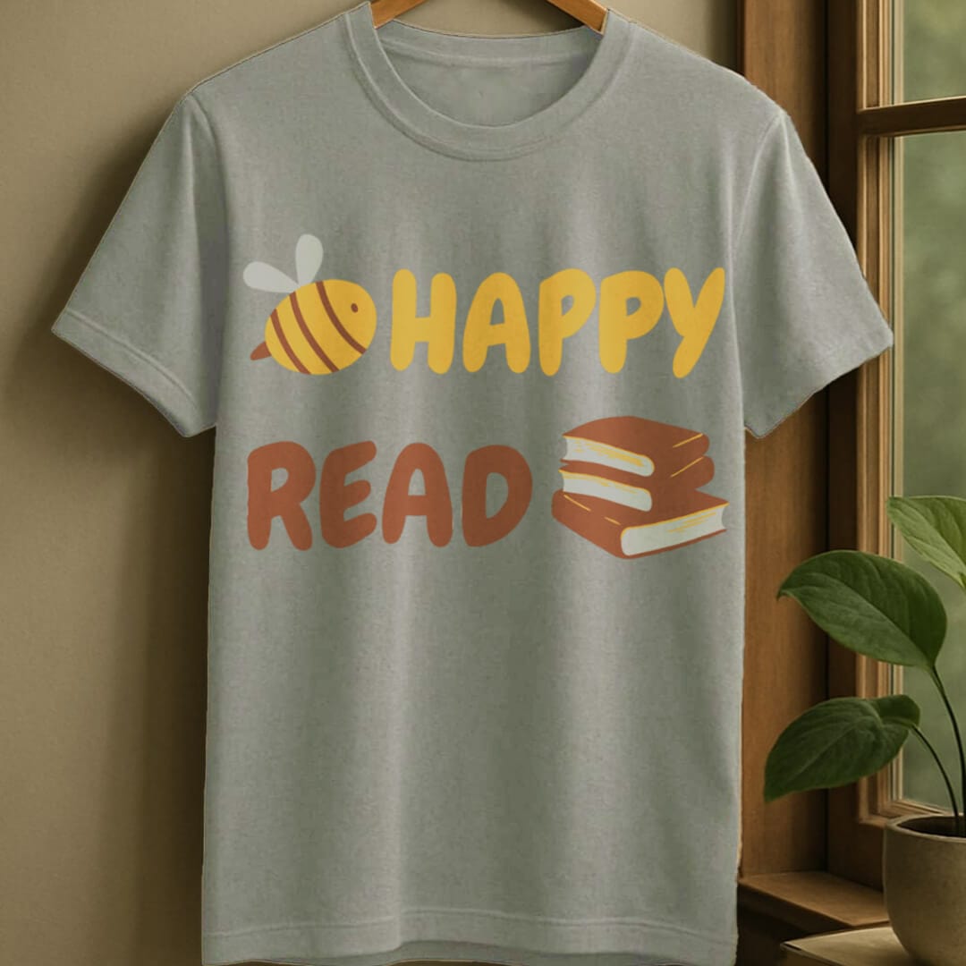 Sport Grey / S Happy read t-shirt