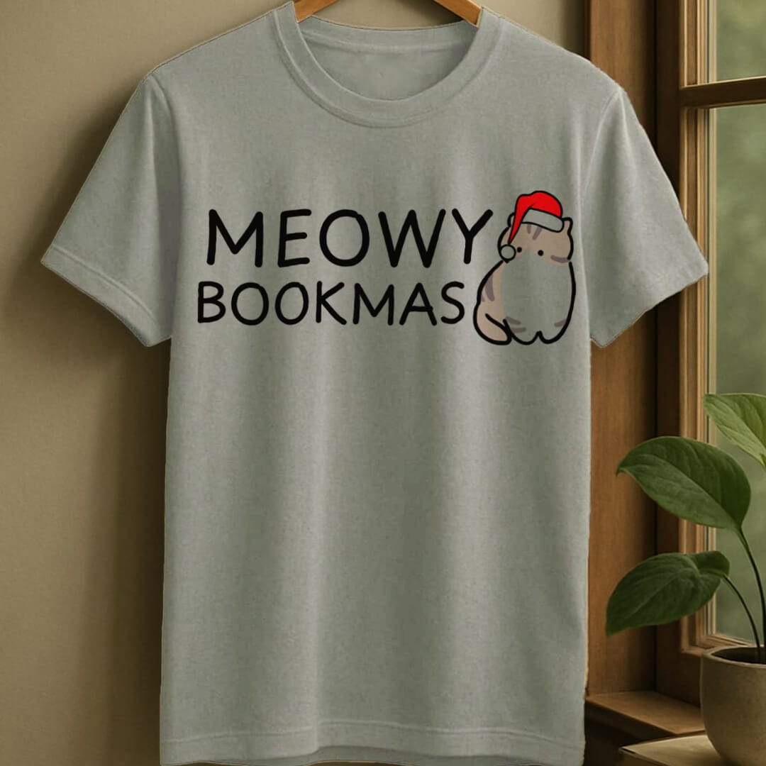 Sport Grey / S Meowy bookmas t-shirt