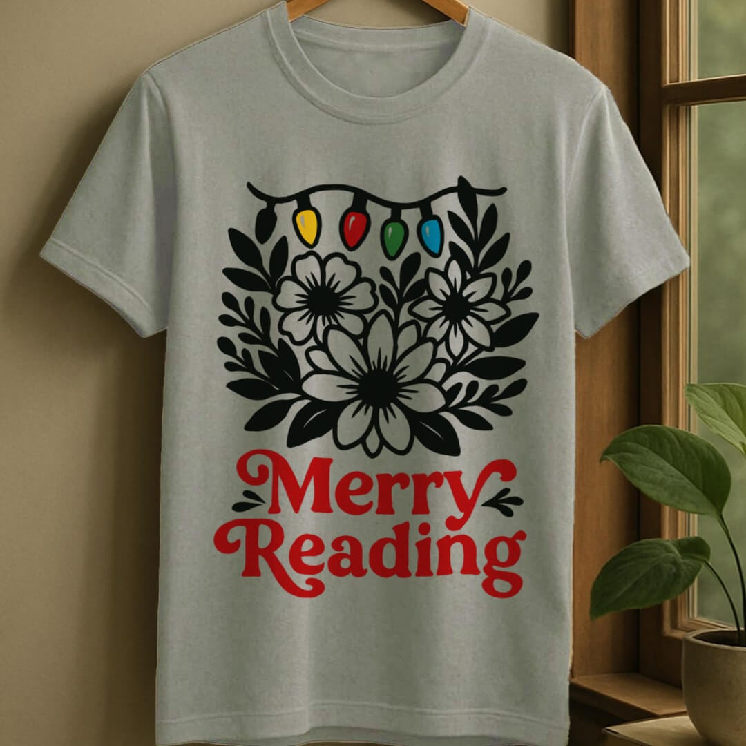 Sport Grey / S Merry reading t-shirt