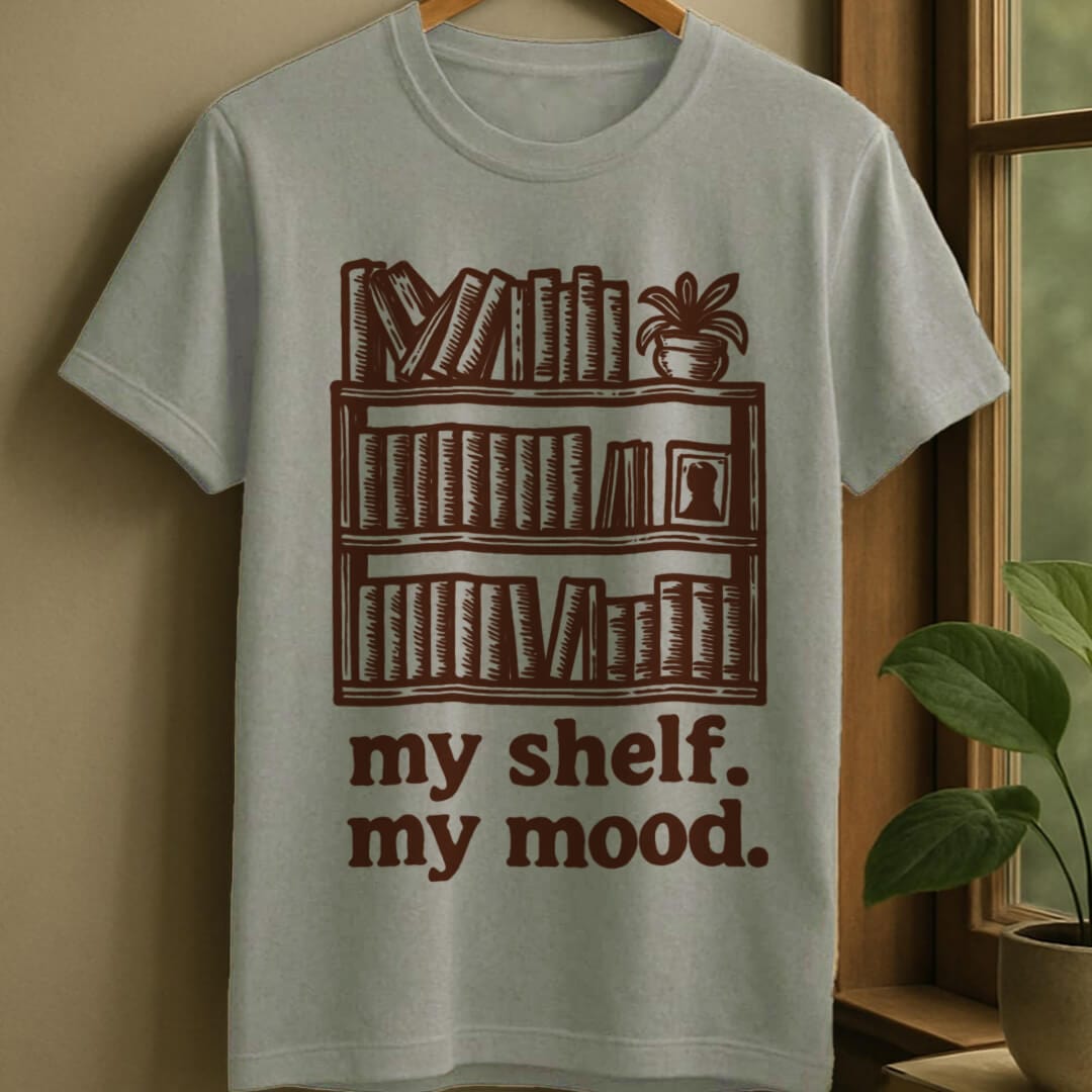 Sport Grey / S My shelf, my mood t-shirt