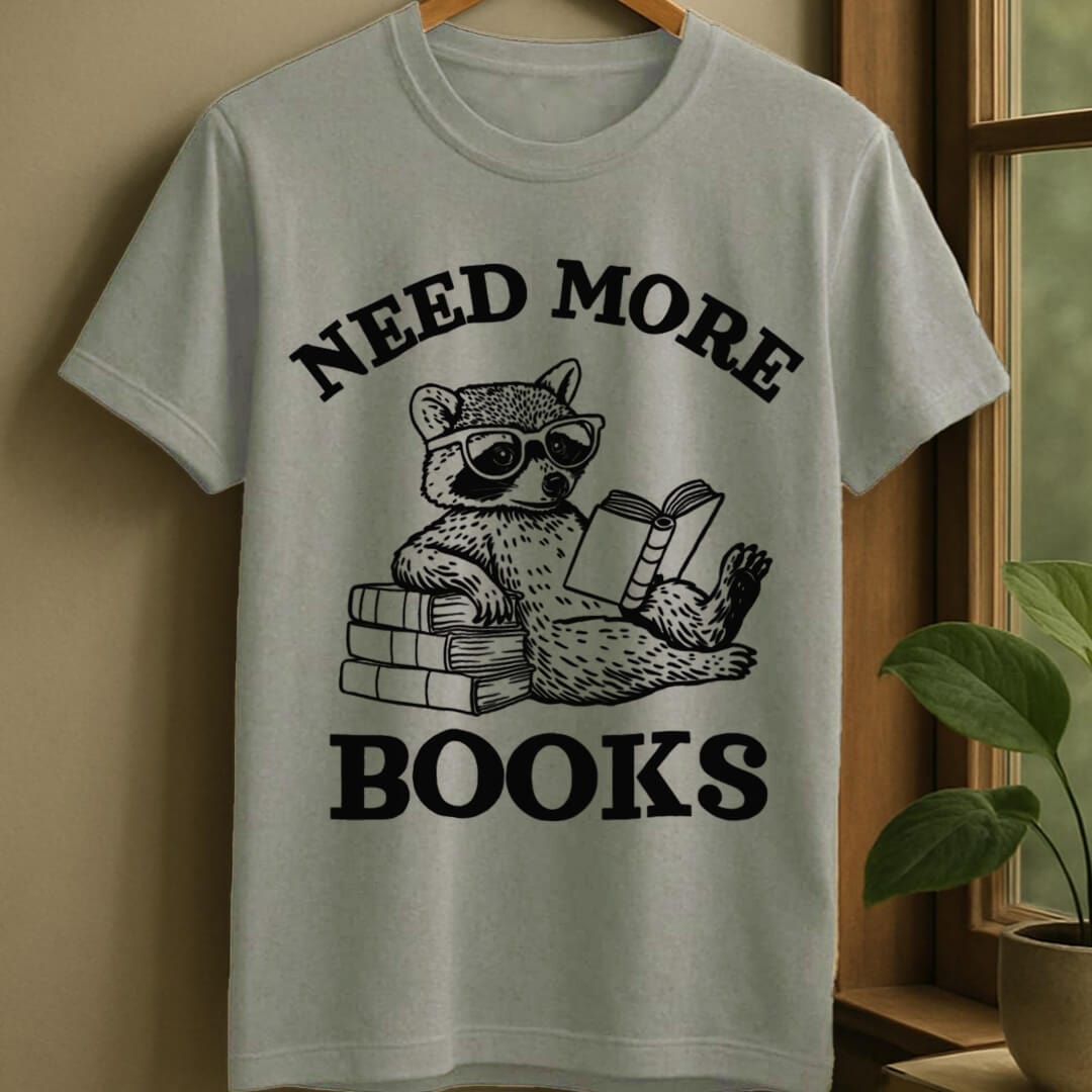 Sport Grey / S Need more books t-shirt