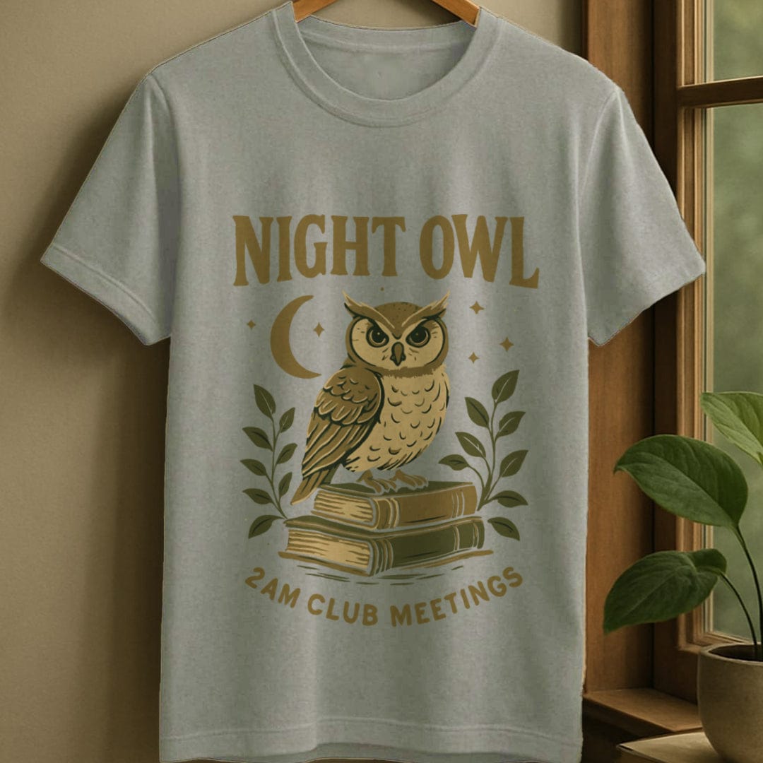 Sport Grey / S Night owl club t-shirt