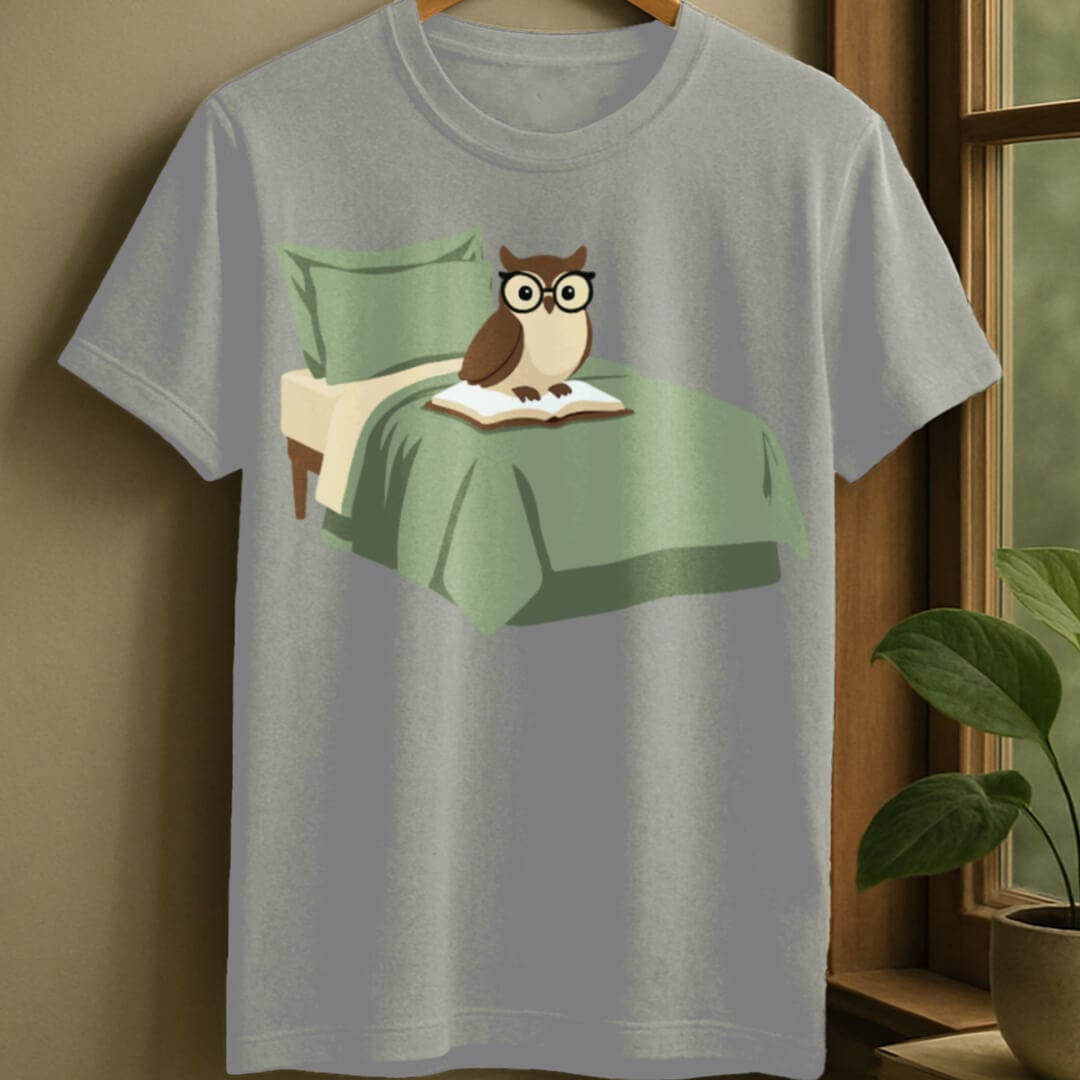 Sport Grey / S Night owl t-shirt