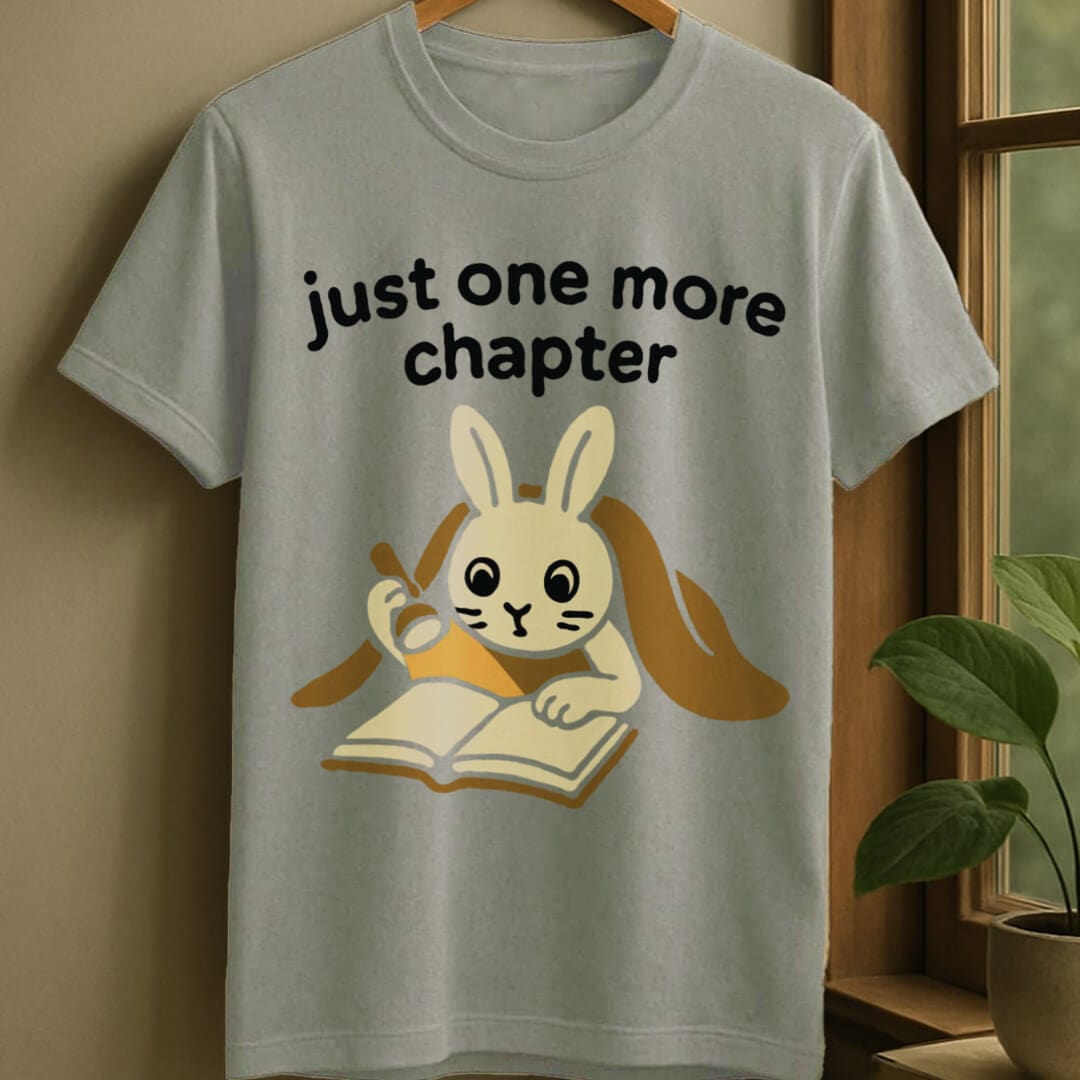 Sport Grey / S Rabbit late night reading t-shirt