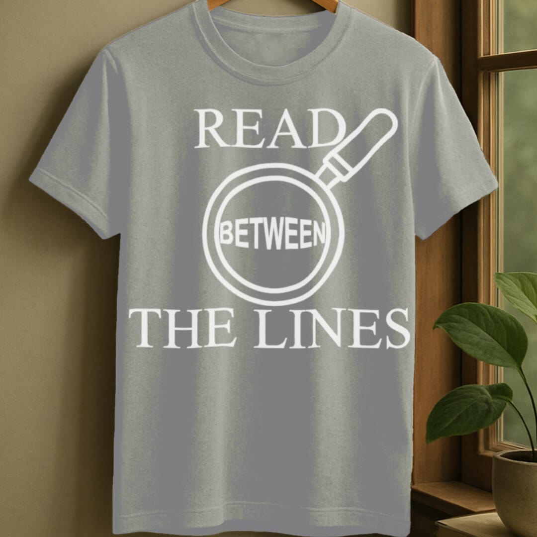 Sport Grey / S Read between the lines t-shirt