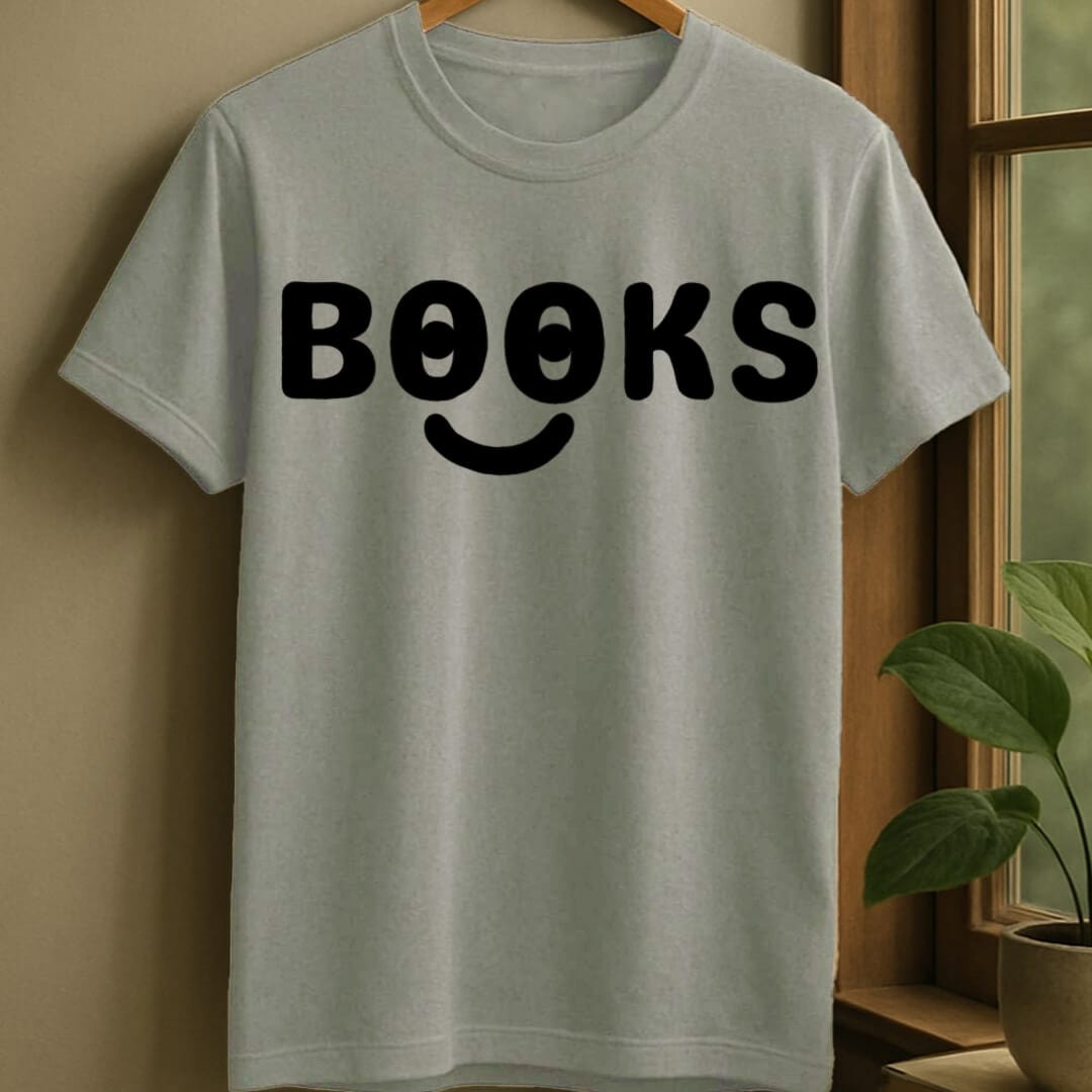 Sport Grey / S Smiley books t-shirt