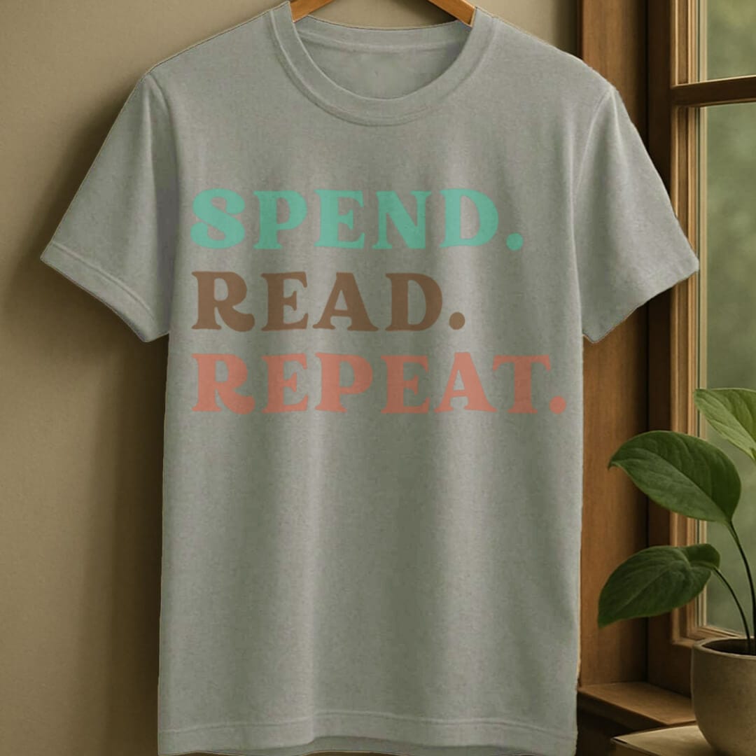 Sport Grey / S Spend read repeat t-shirt