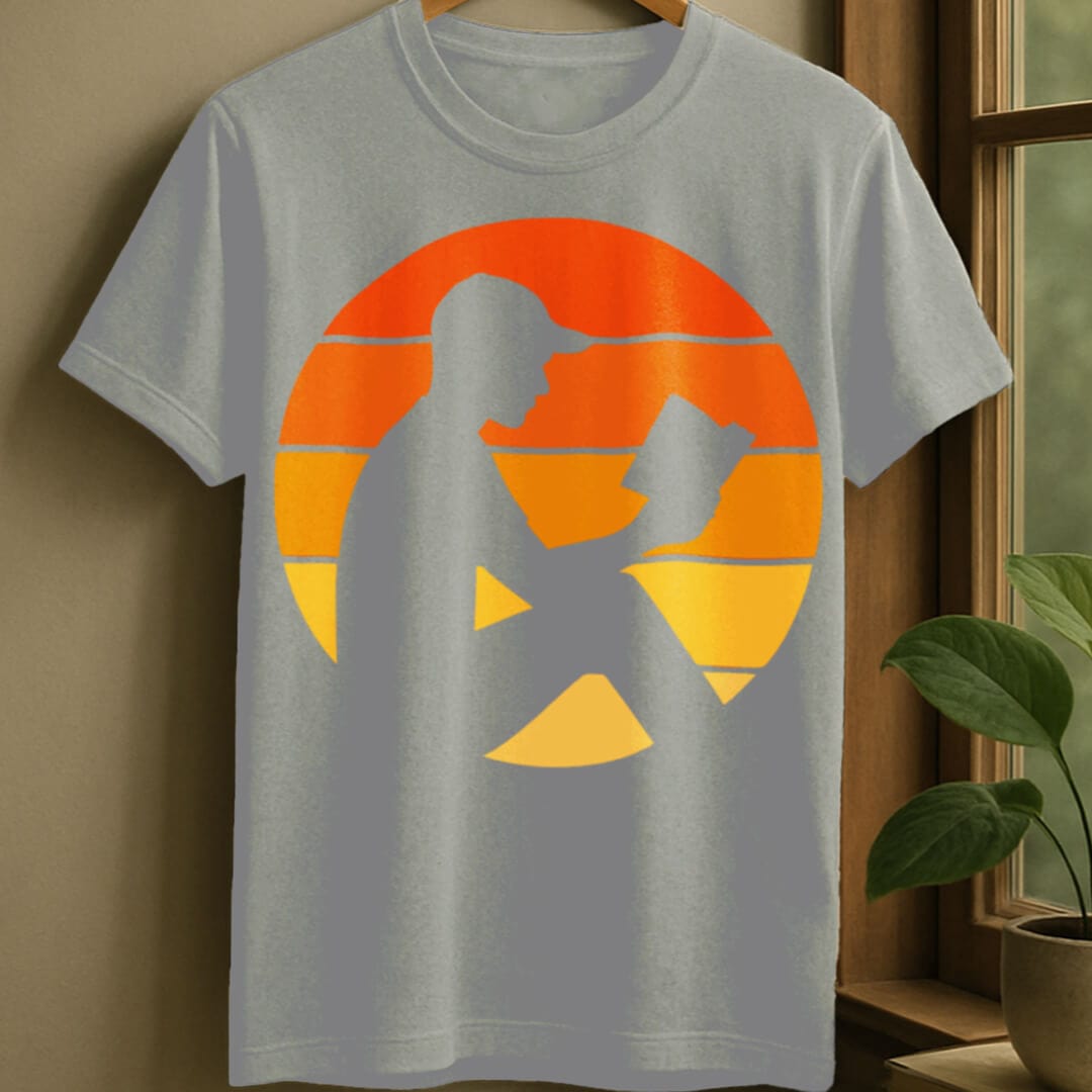 Sport Grey / S Sunset reader silhouette t-shirt