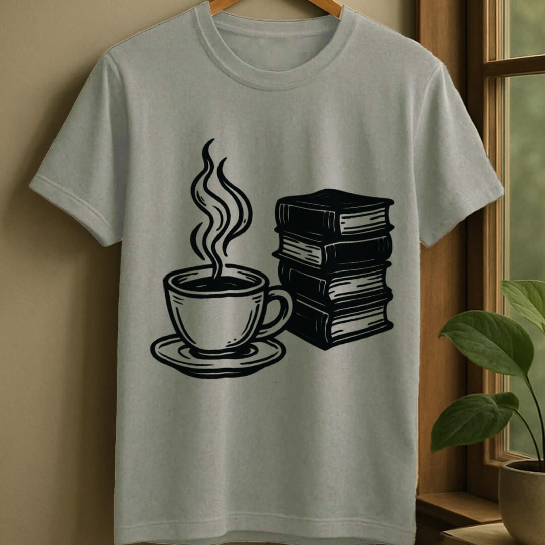 Sport Grey / S Tea and books t-shirt