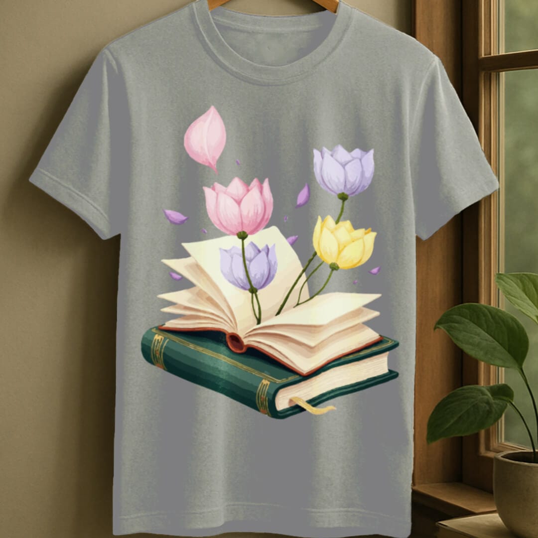 Sport Grey / S Vintage book t-shirt