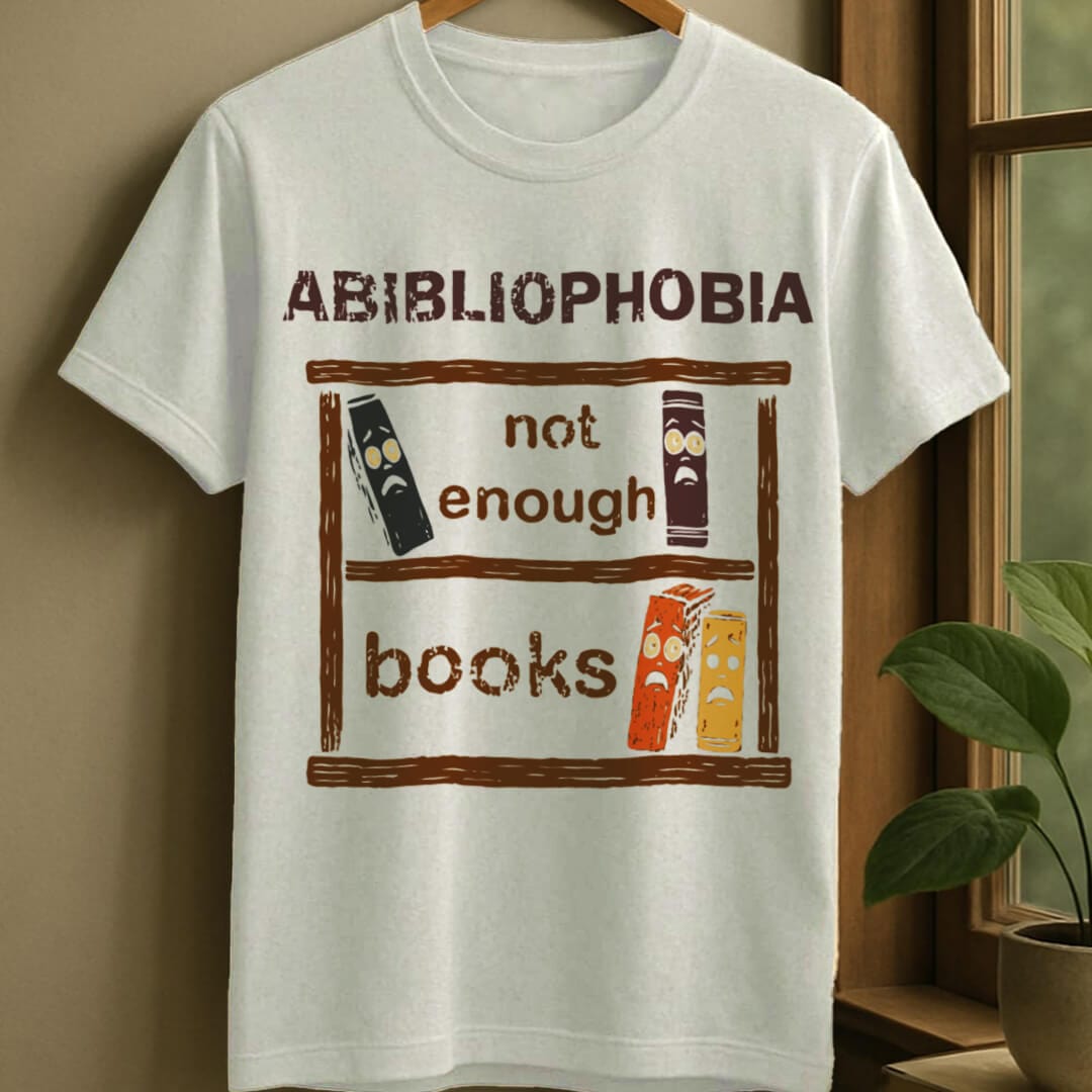 White / S Abibliophobia t-shirt