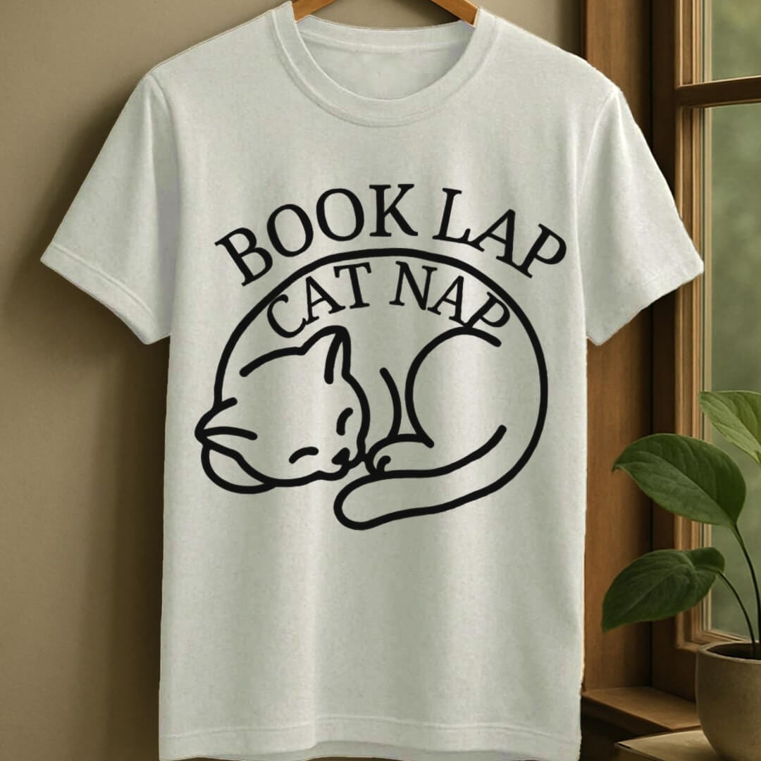 White / S Book lap t-shirt