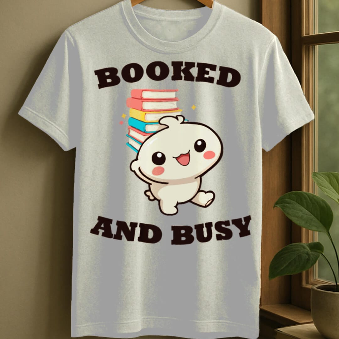 White / S Booked and busy t-shirt