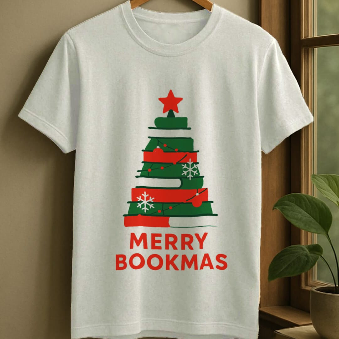 White / S Bookmas t-shirt