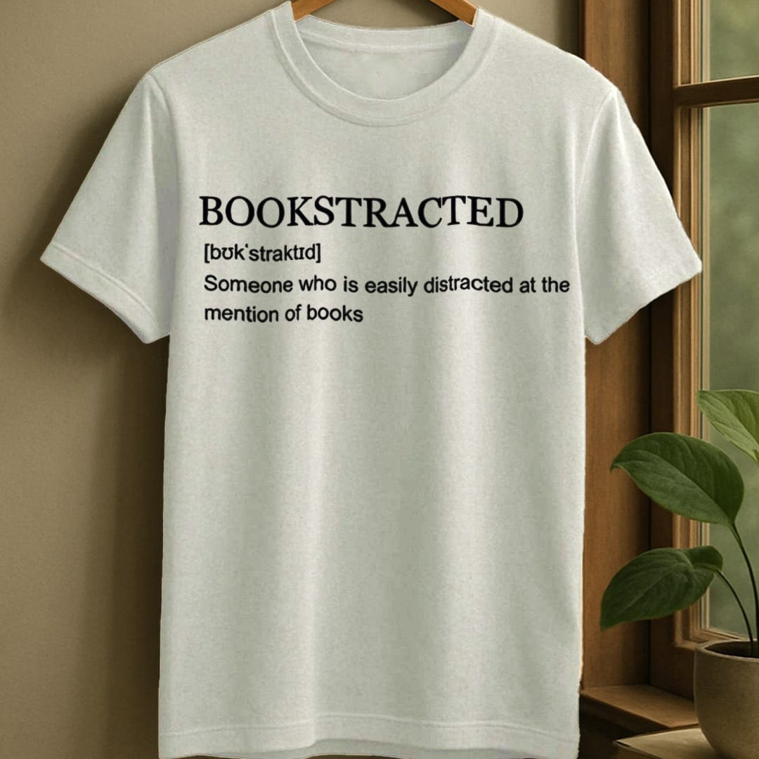 White / S Bookstracted definition t-shirt