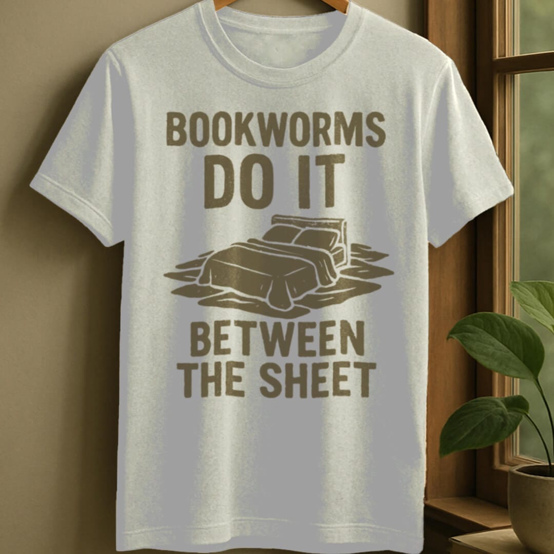 White / S Bookworms and sheets t-shirt