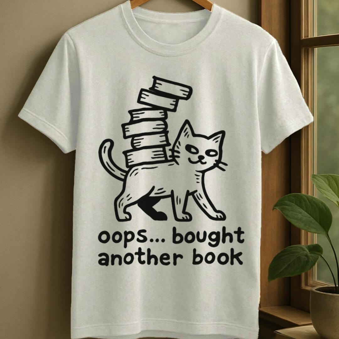 White / S Bought another book t-shirt