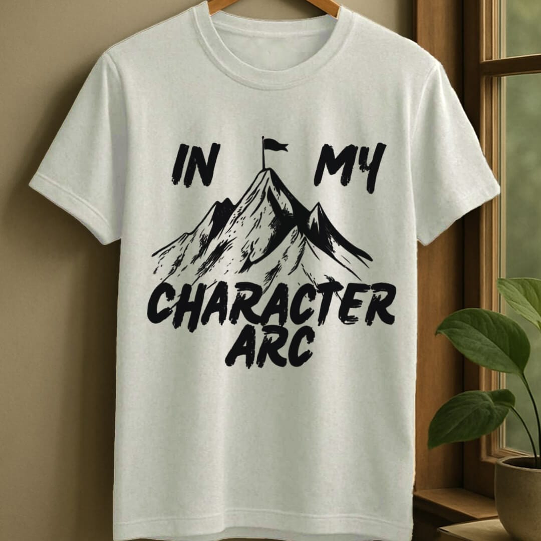 White / S Character arc t-shirt