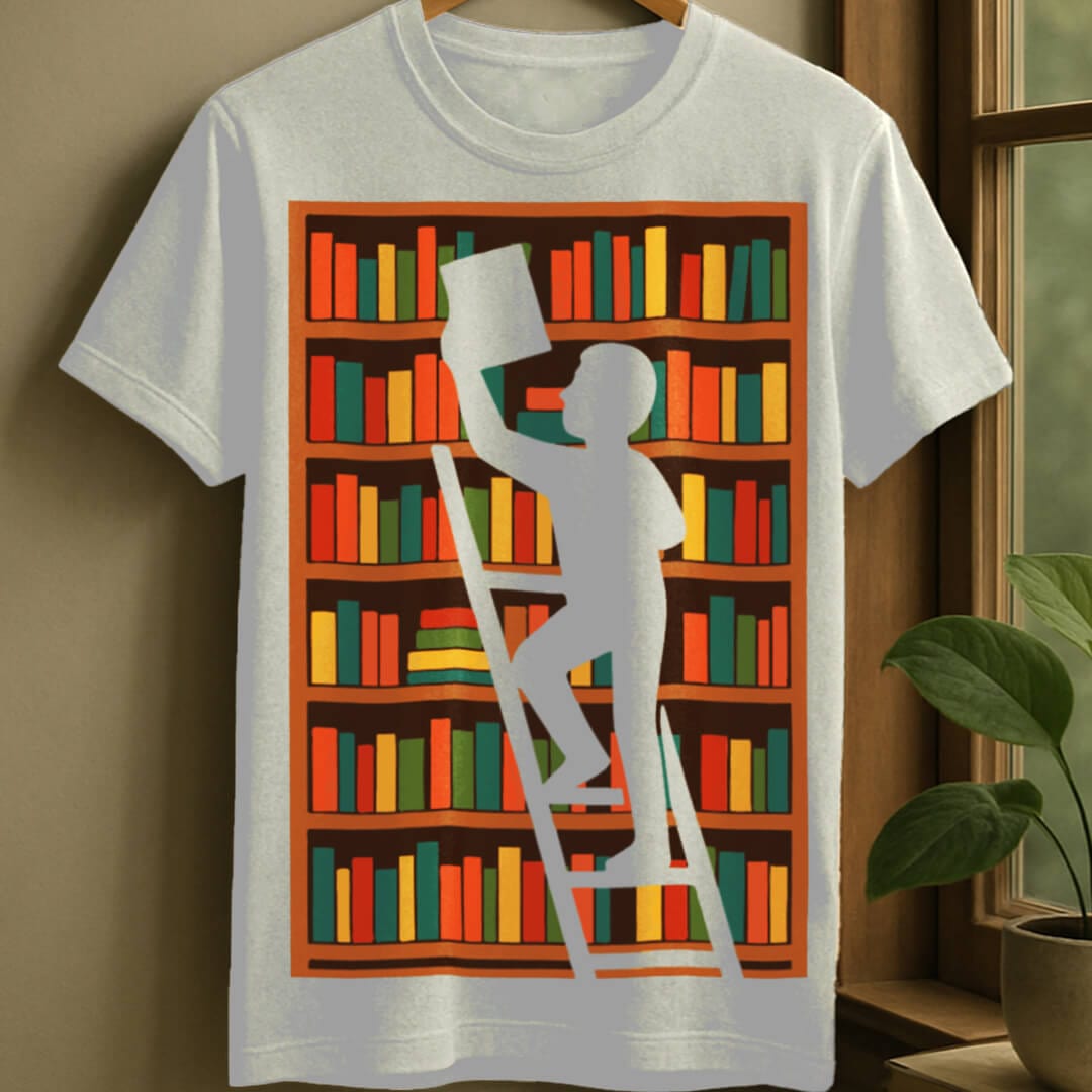 White / S Choosing book t-shirt
