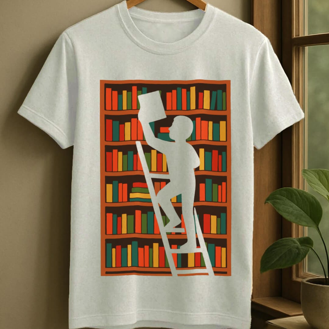 White / S Choosing book t-shirt