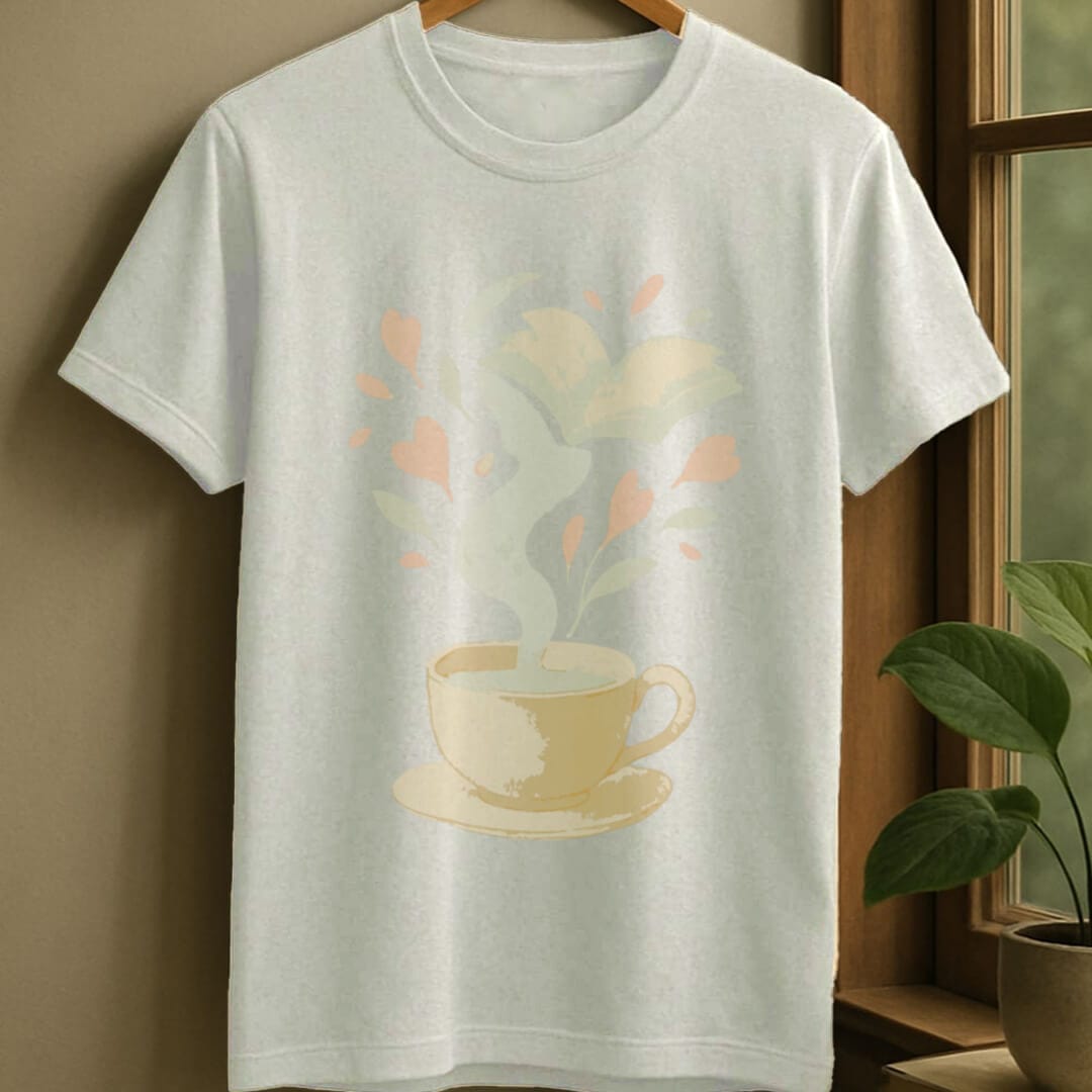 White / S Cup of stories t-shirt