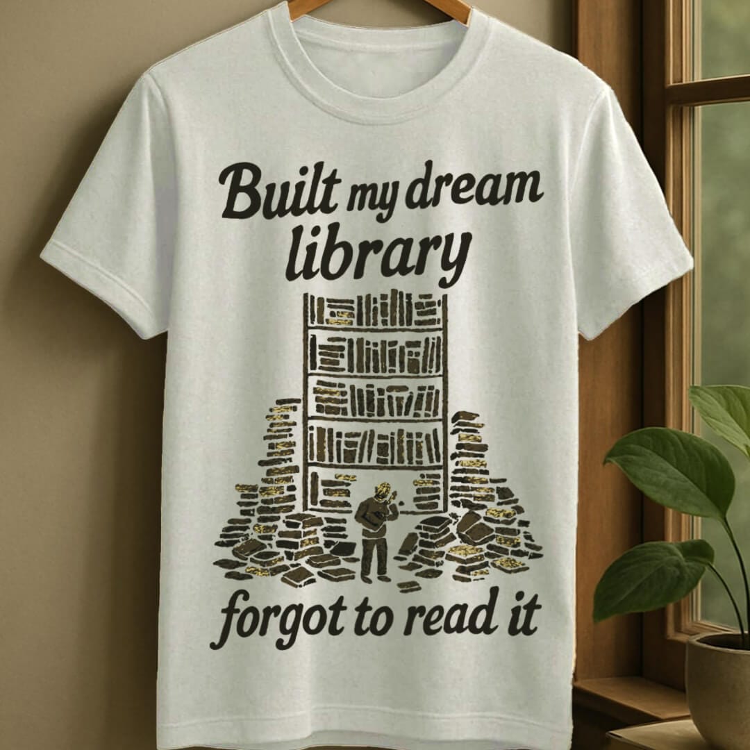 White / S Dream library reality check t-shirt