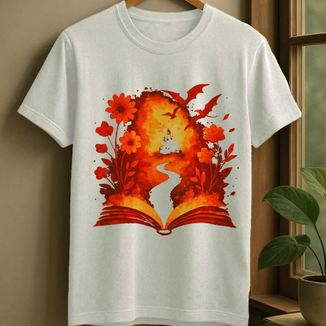 White / S Fantasy escape t-shirt